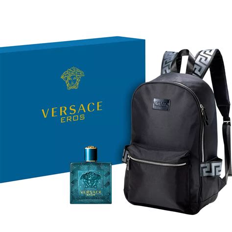 versace erossummer backpack set|Versace backpack gift with purchase.